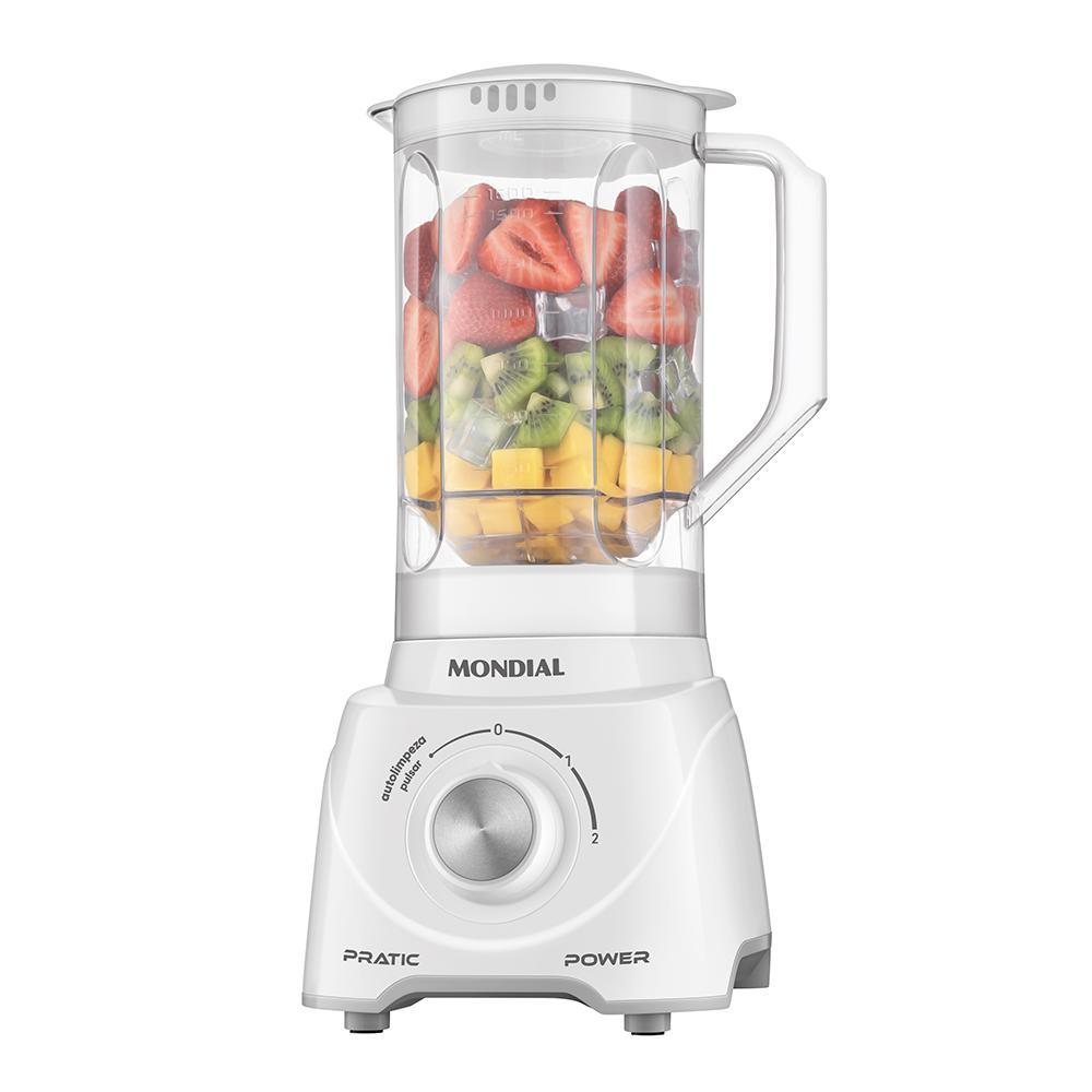 Liquidificador Pratic Power Mondial Branco 550W L-97-W