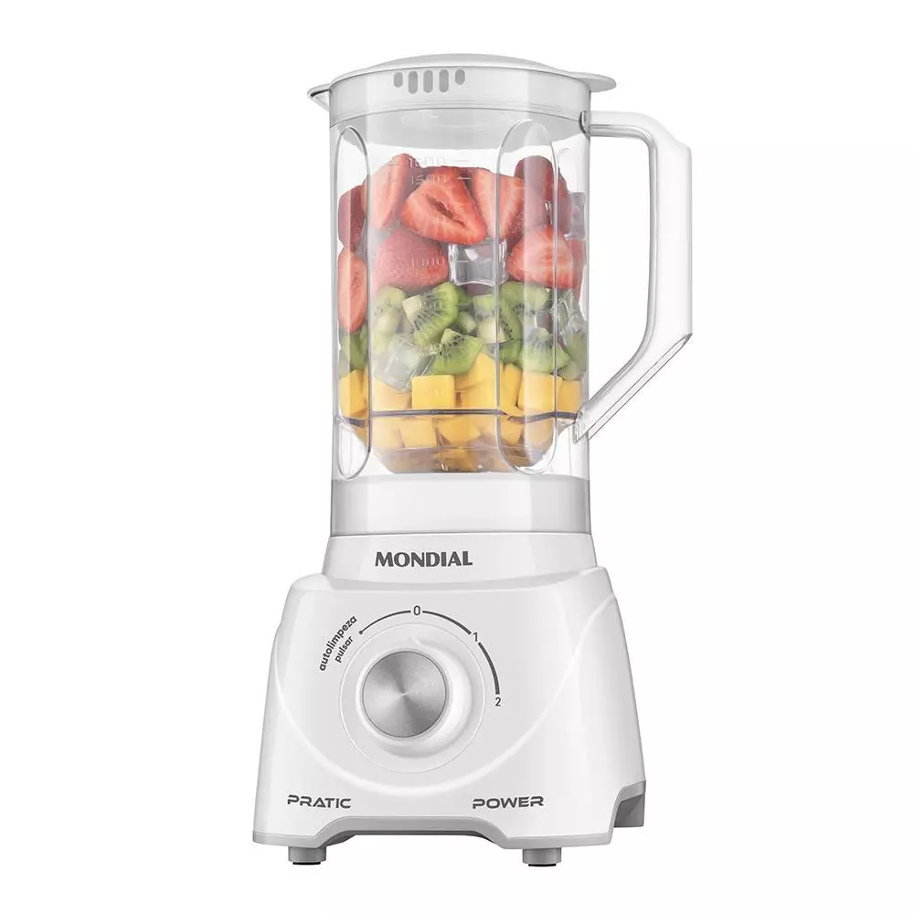 Liquidificador Pratic Power Mondial Branco 550W L-97-W