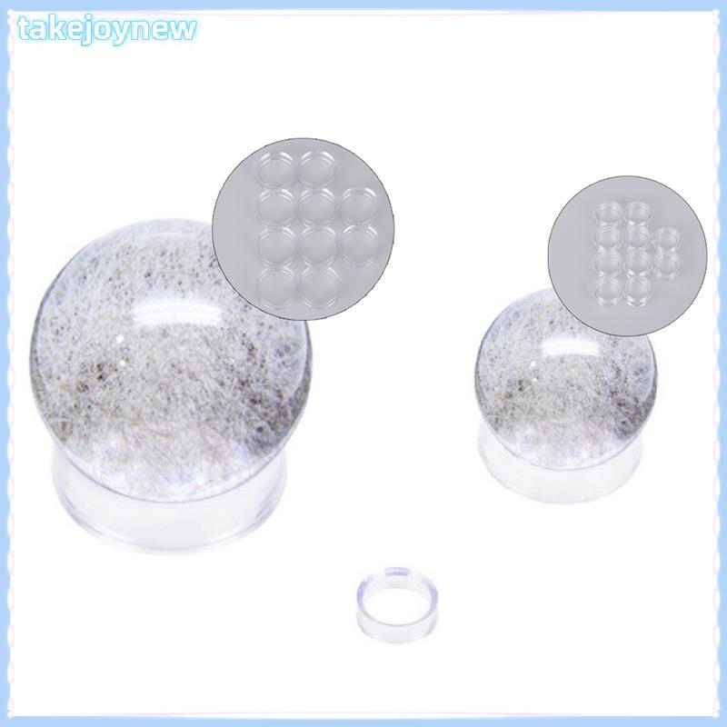[takejoynewBR] 10 Pcs Acrílico Transparente Display Stand Esfera Suporte Para Base De Bola De Cristal Tbr