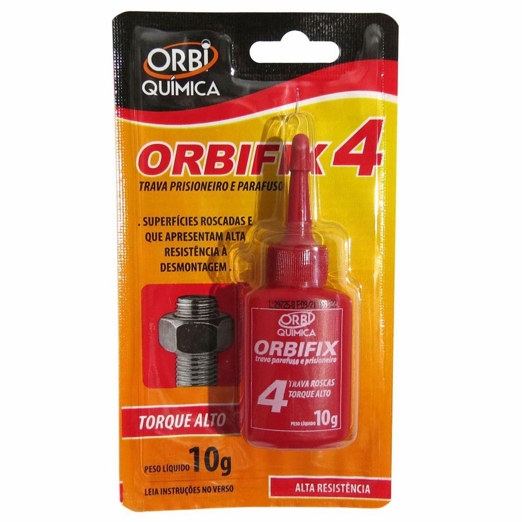 Cola Trava Rosca Alto Torque Vermelho Orbifix 10g Orbi04