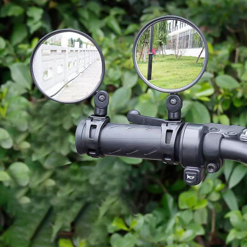 Espelho retrovisor para bicicleta, espelho convexo de ângulo amplo, espelho acrílico, refletor para bicicleta de montanh