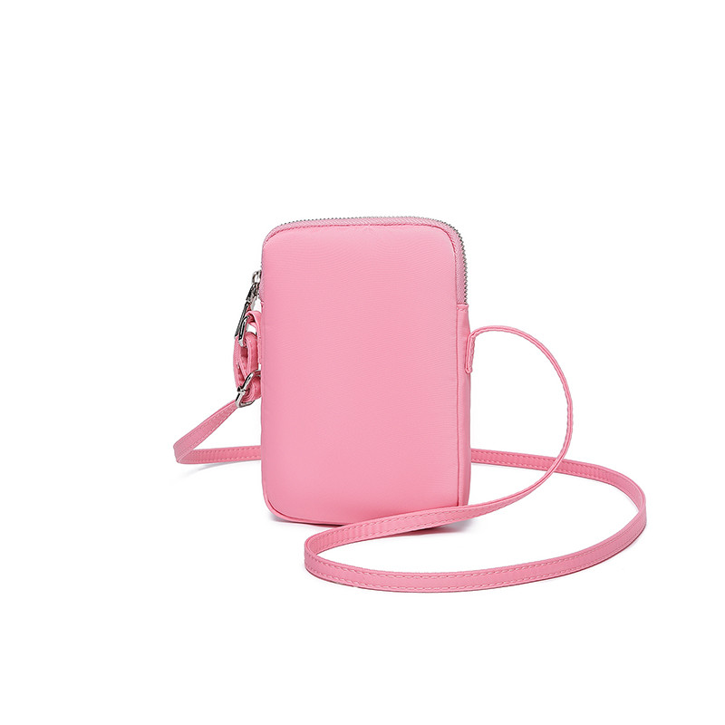 YONBEN/Yuanbenliang Fábrica Ballet Rosa Nylon Bolsa para celular Macaron Bolsa de ombro multicolorida Bolsa mensageiro r