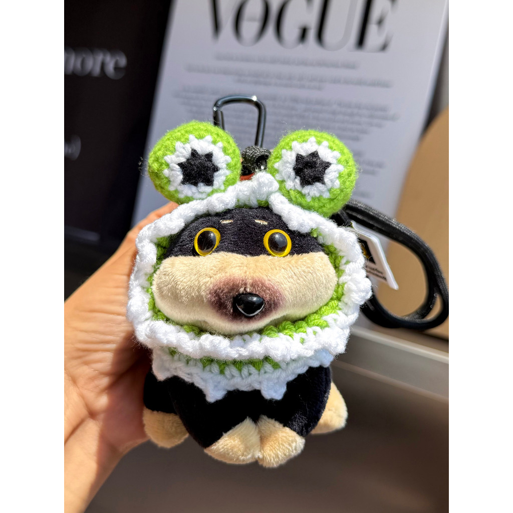 Bonito bonito abelha filhote de cachorro saco de escola ornamentos maçante bonito boneca de pelúcia carro chaveiro pinge