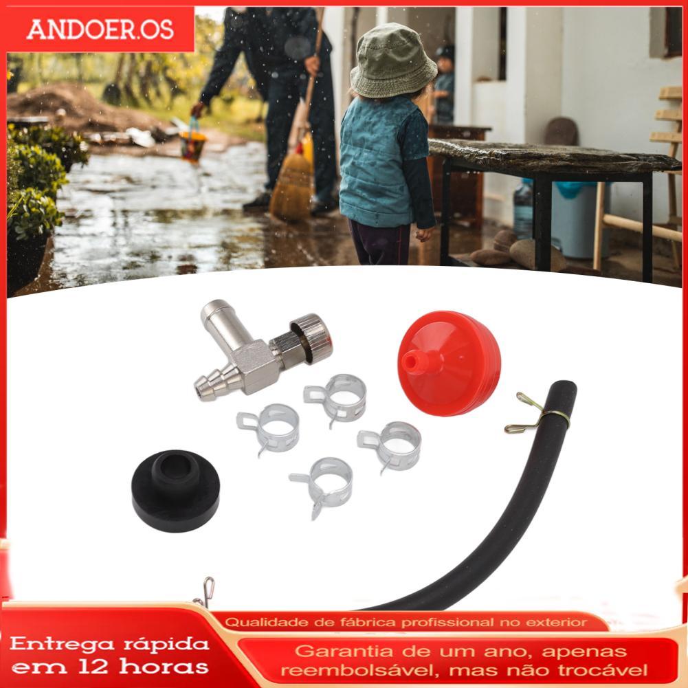 Kit de serviço de ilhó de válvula de corte de combustível preto para jardinagem