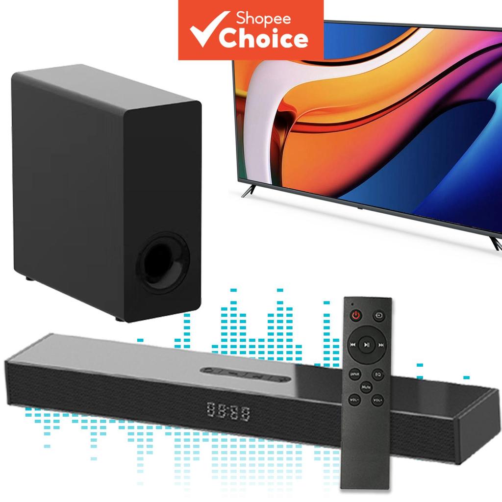 Barra de Som All-in-One para Home Theater, Compatível com Smart TV e Sistema de Som de Áudio - Controle Remoto