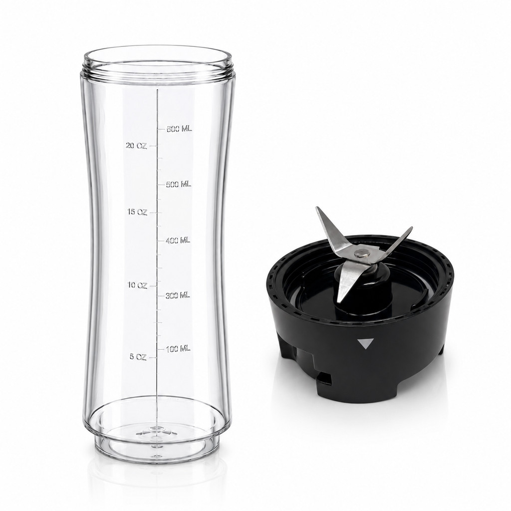 Copo Squeeze 600ml + base com lâmina Blender WAP GO (WBG600)