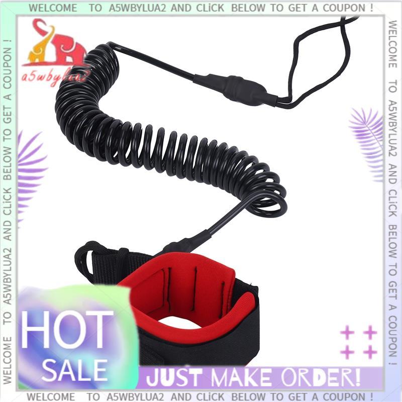 10.6Ft Tornozelo Trela Surf Enrolado Stand Up Paddle Board Preto Tpu Pé Perna Corda Prancha Jangada Tração