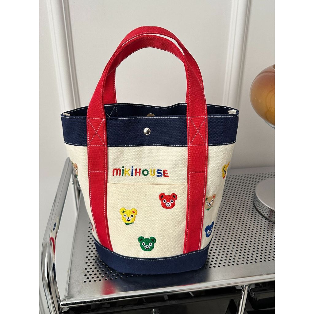 Versão coreana Graffiti lona balde saco mãe bolsa mãe bebê saco mãe saindo saco portátil saco de lembrança