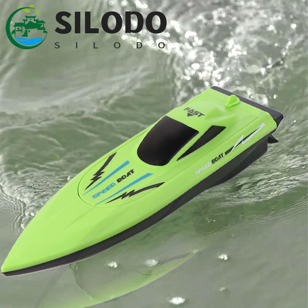 Barco De Controle Remoto SILODO , Barcos RC De Corrida À Prova D'água De Alta Velocidade , Brinquedo De Lancha Sem Fio D