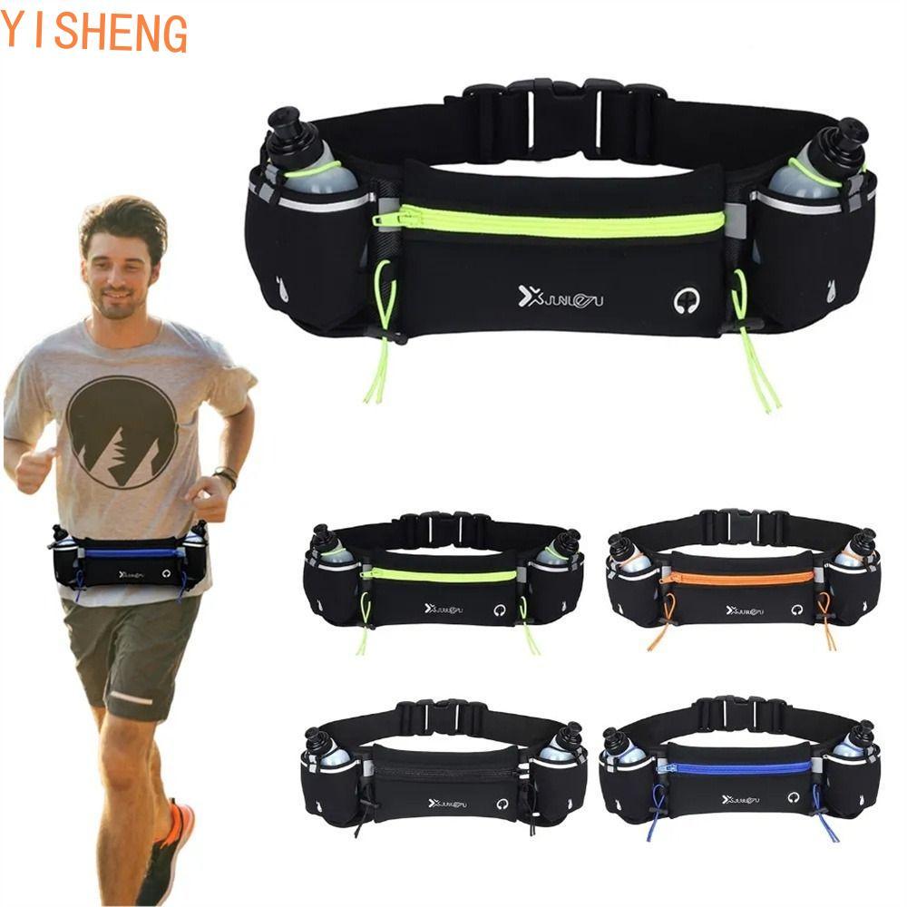 Bolsa De Corrida Para Maratona YISHENG , Cinto De Hidratação , Cintura Com Garrafa De Água