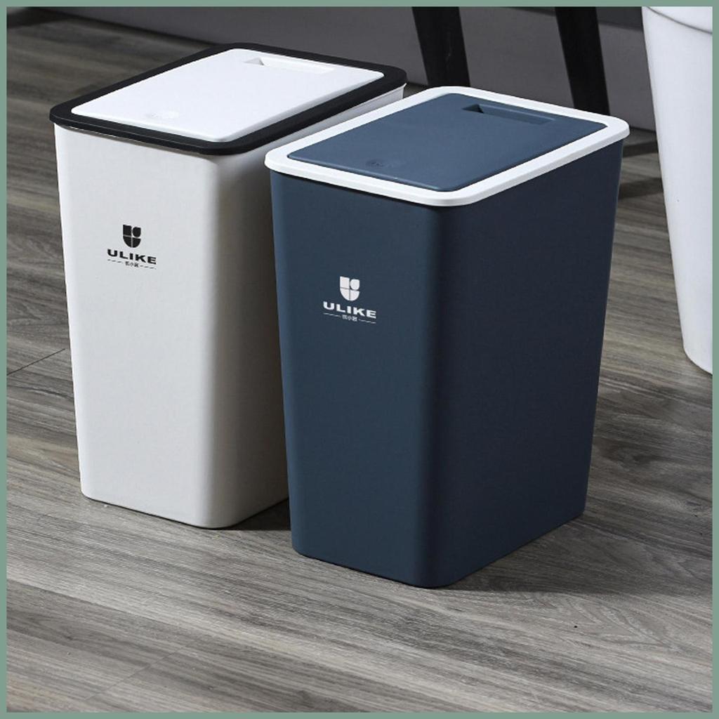 Lixeira De Cozinha , Recipiente De Reciclagem De 13 Litros Com Tampa , Cesta De Lixo Para Casa Interna , Banheiro , Quar