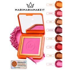 Blush Mari Maria Soft Matte Original Alta Pigmentação Longa Duração Acabamento Natural