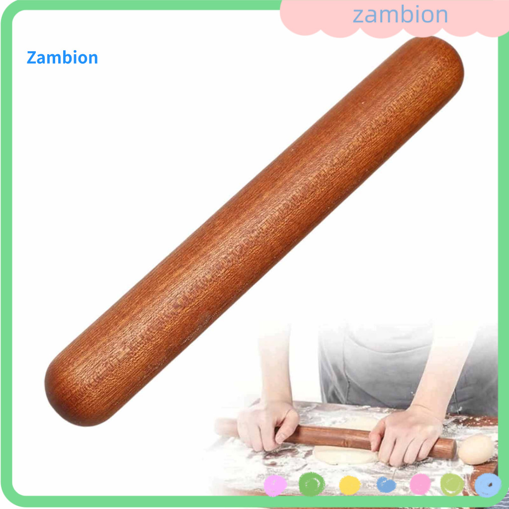Wooden Rolling Pin Dumpling Natural Solid Wood Anti-stick Dough Roller for Fondant Pie Crust Cookies Bread Pizza Dumplin