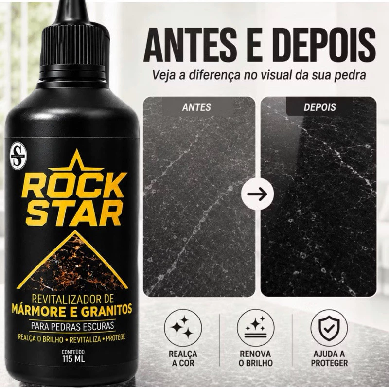 Renova Granito Mármore Realça Cor Imediato Rock Star Revitalizador — imagem 1