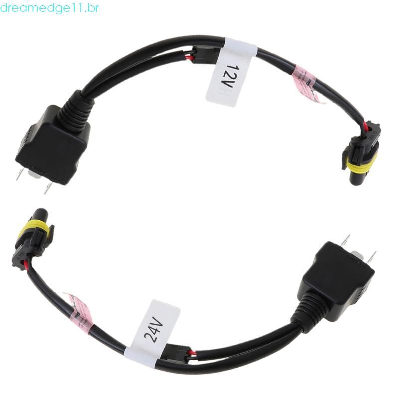 dreamedge11 Peças De Relé Automotivo 12 24V Cabo De Controle Para H4 Hi Lo Bi-Xenon HID