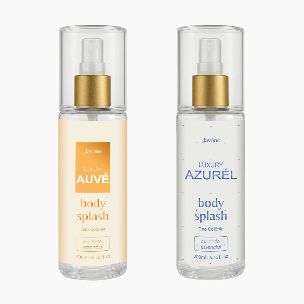 Kit Body Splash Auvé + Azurél Luxury | 2 Fragrâncias Premium Javône | Qualidade, Encanto, Envio Imediato