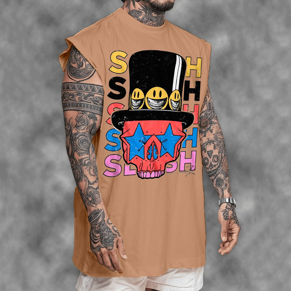 Camisa Regata Oversized ou Básica Banda Guns N' Roses Slash Skull Vintage Caveira Rock and Roll Heavy Metal