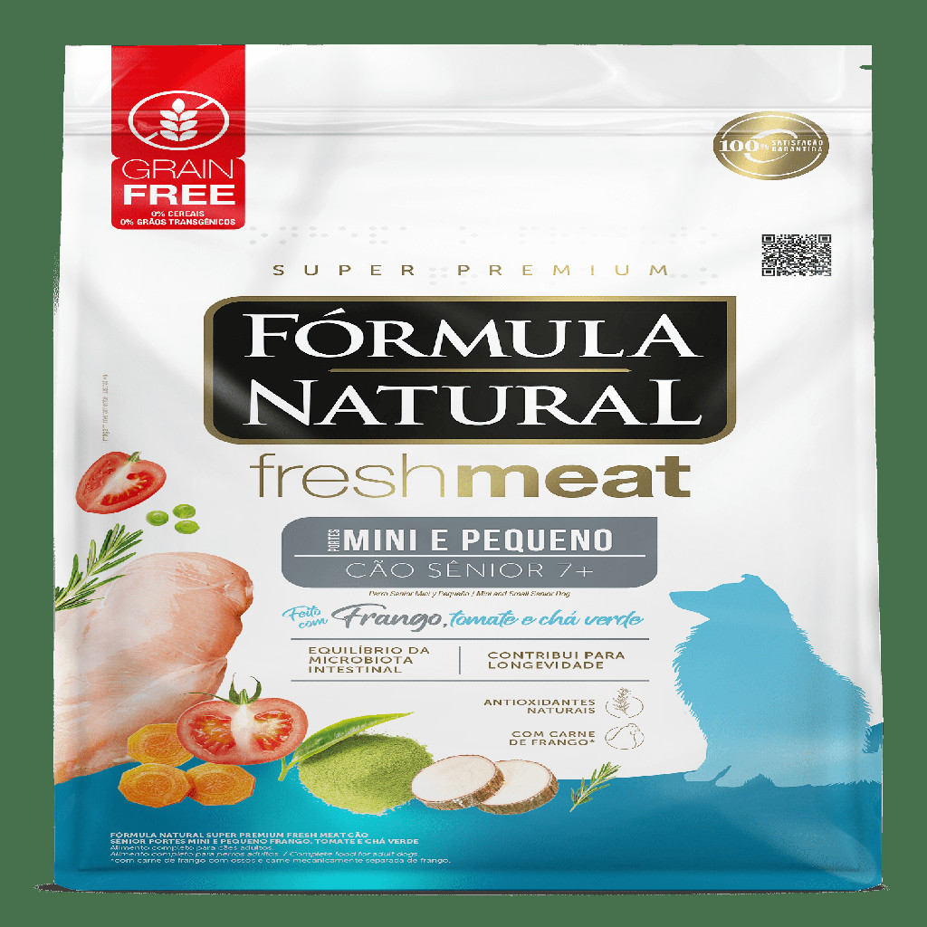Ração 10,1kg Fórmula Natural FN Fresh Meat Cães Sênior Raças Mini/ Pequenas