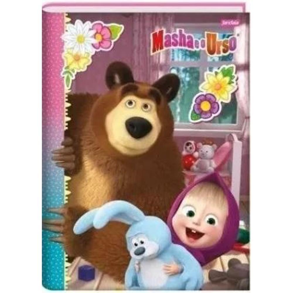 CADERNO BROCHURA 1/4 CD 48FLS 10/PT MASHA E O URSO FSC