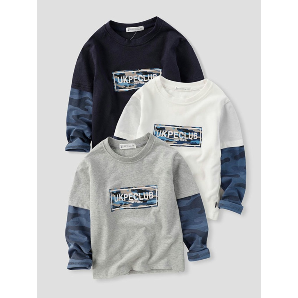 Crianças camiseta de manga comprida meninos puro algodão fino primavera roupas 2026 primavera outono novo estilo médio g