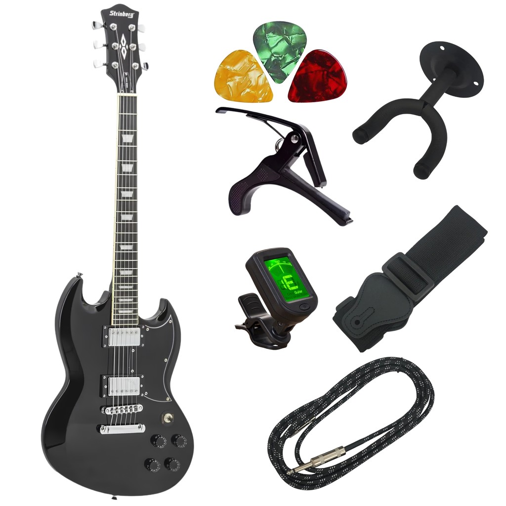 Guitarra Strinberg Modelo Sg Gss400 6 Cordas Profissional+ Kit Acessórios Web Instrumentos