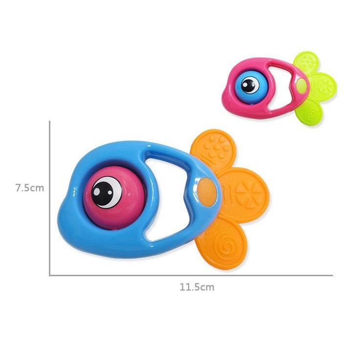 Brinquedos Para Bebê Kit com 4 pçs Mordedor + Chocalho Colorido — imagem 2 de 2