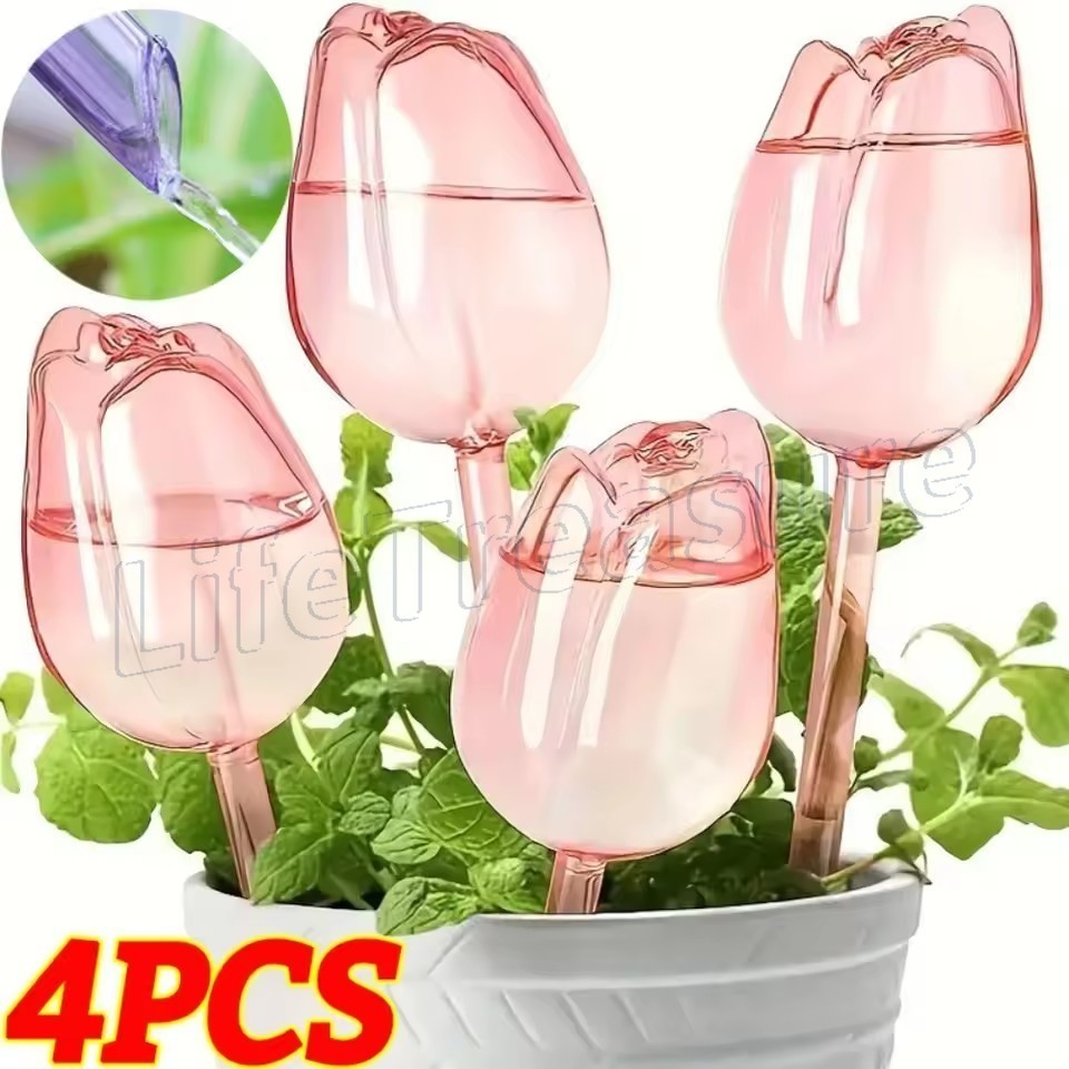 4/1 Pcs Rega Automática De Irrigação Por Gotejamento-Suprimentos De-Dispositivos De Água Para Inserção De Plantador-Glob em Oferta na Shopee