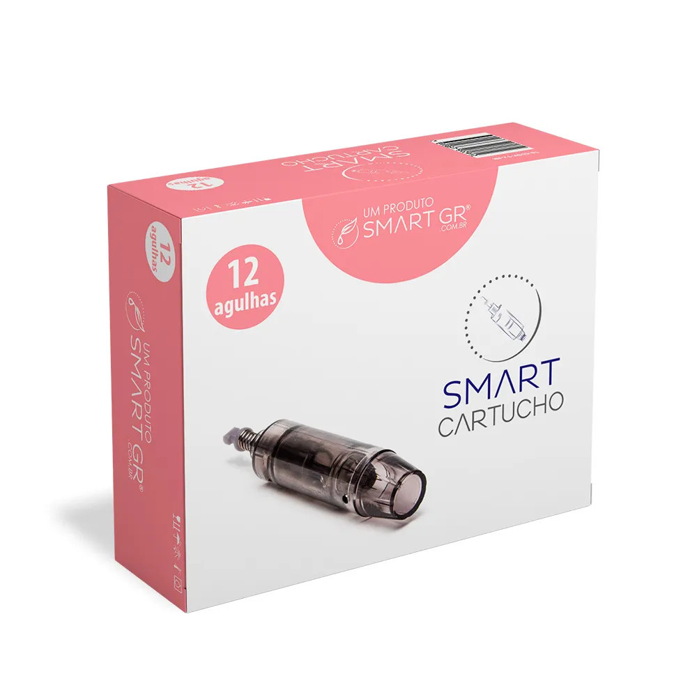 Cartucho Smart Derma Pen Preto 12 cx10 - Smart GR