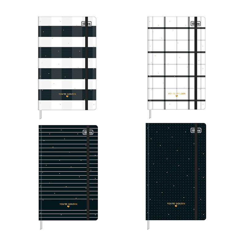 Caderno costurado grande Fitto West Village pontilhado 80 Fls Tilibra