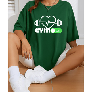 Camisa Tshirt Oversized Algodão Academia Fitness Gym Treino Musculação Feminina Coraçao Fit em Oferta na Shopee