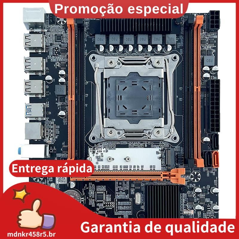Placa-Mãe X99 B85 LGA2011-3 4X DDR4 REG ECC RAM M . 2 PCIE SATA3.0 De Desktop Para CPU E5 2650V3 2680V3 2620V3 mdnkr458r