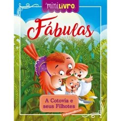 Minilivro Fábulas - A cotovia e seus filhotes