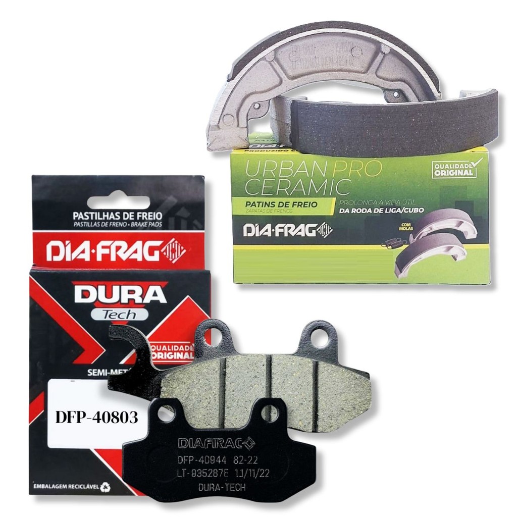 Pastilha e Lona de Freio P/ Suzuki Yes 125 / Gsr 125 Diafrag em Oferta na Shopee