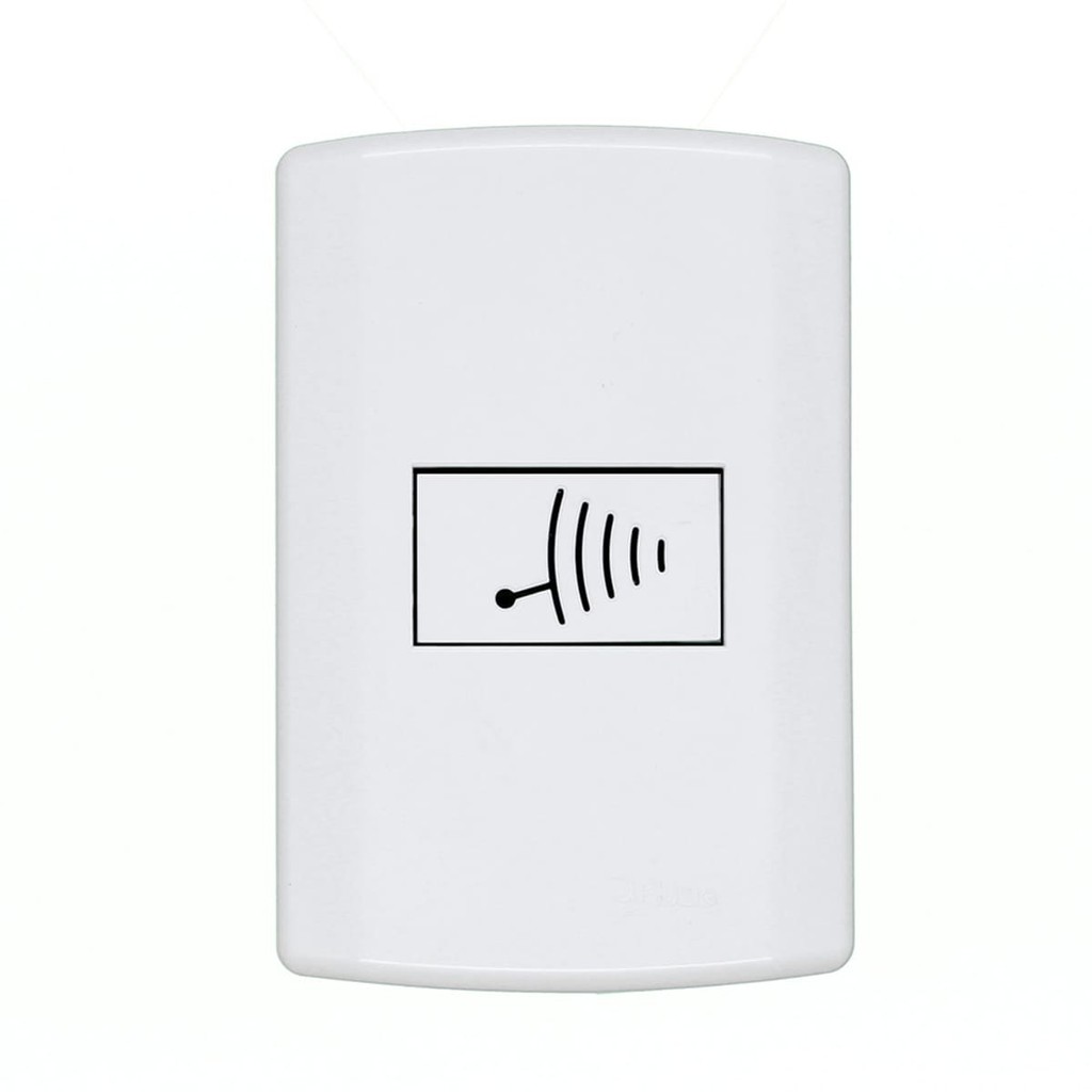Campainha Eletrônica com Placa 4x2 Pluzi Pluzie