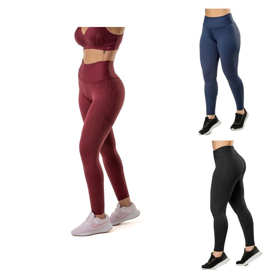 Calça Legging Esporte Feminino Elite Confortável Exercícios Academia Tecido Zero Transparência