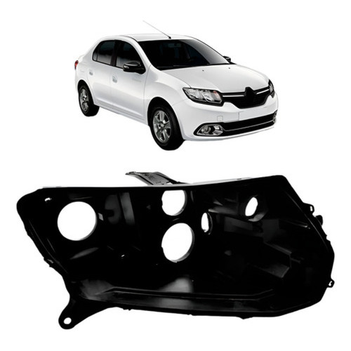 Carcaça Farol Sandero Logan 2014 2015 2016 2017 À 2019