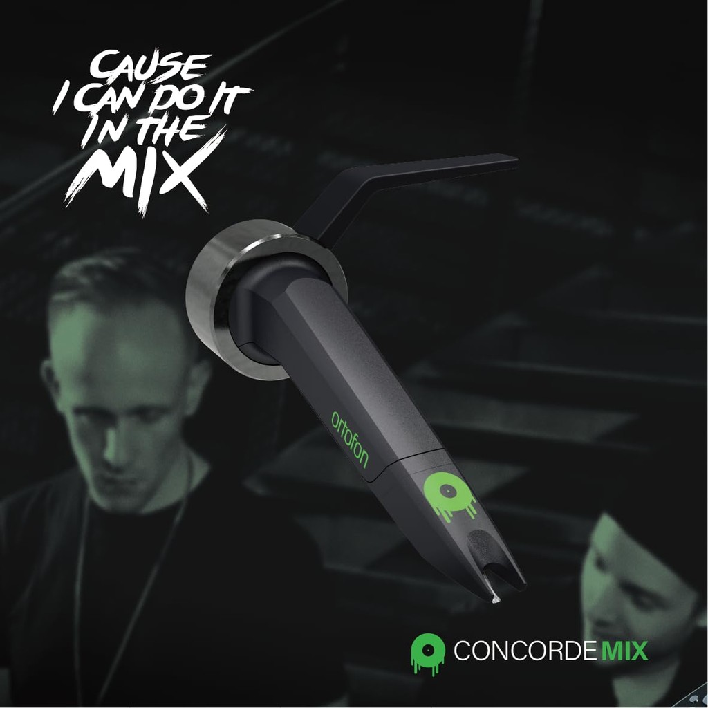 Cápsula Ortofon Concorde MKII Mix DJ com Headshell integrado e agulha redonda para reprodução e audição de DJ 【Direct f