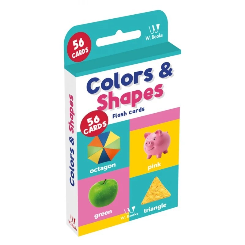 Livro Flash Cards: Colors and Shapes - em inglês - W. Books em Oferta na Shopee