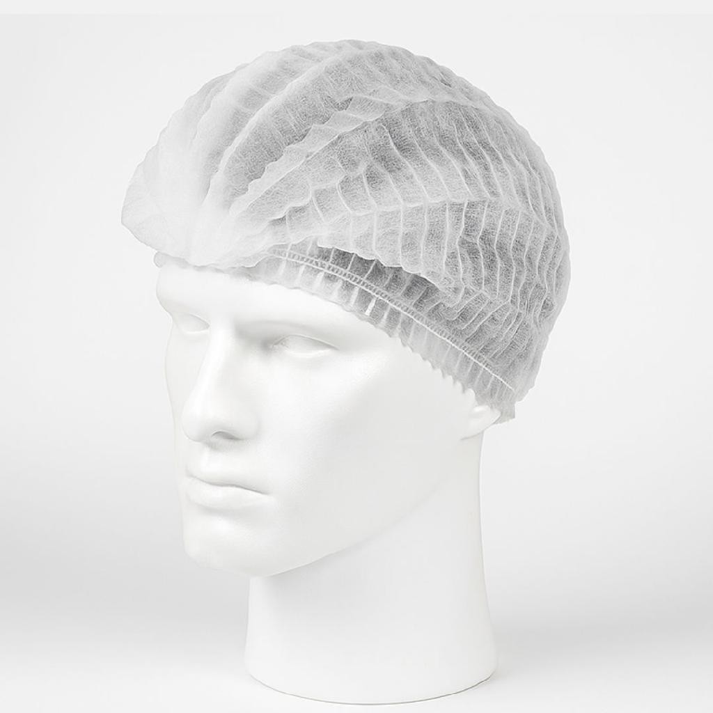 100 Unidades Touca Hospitalar Descartável em TNT Sanfonada hospital