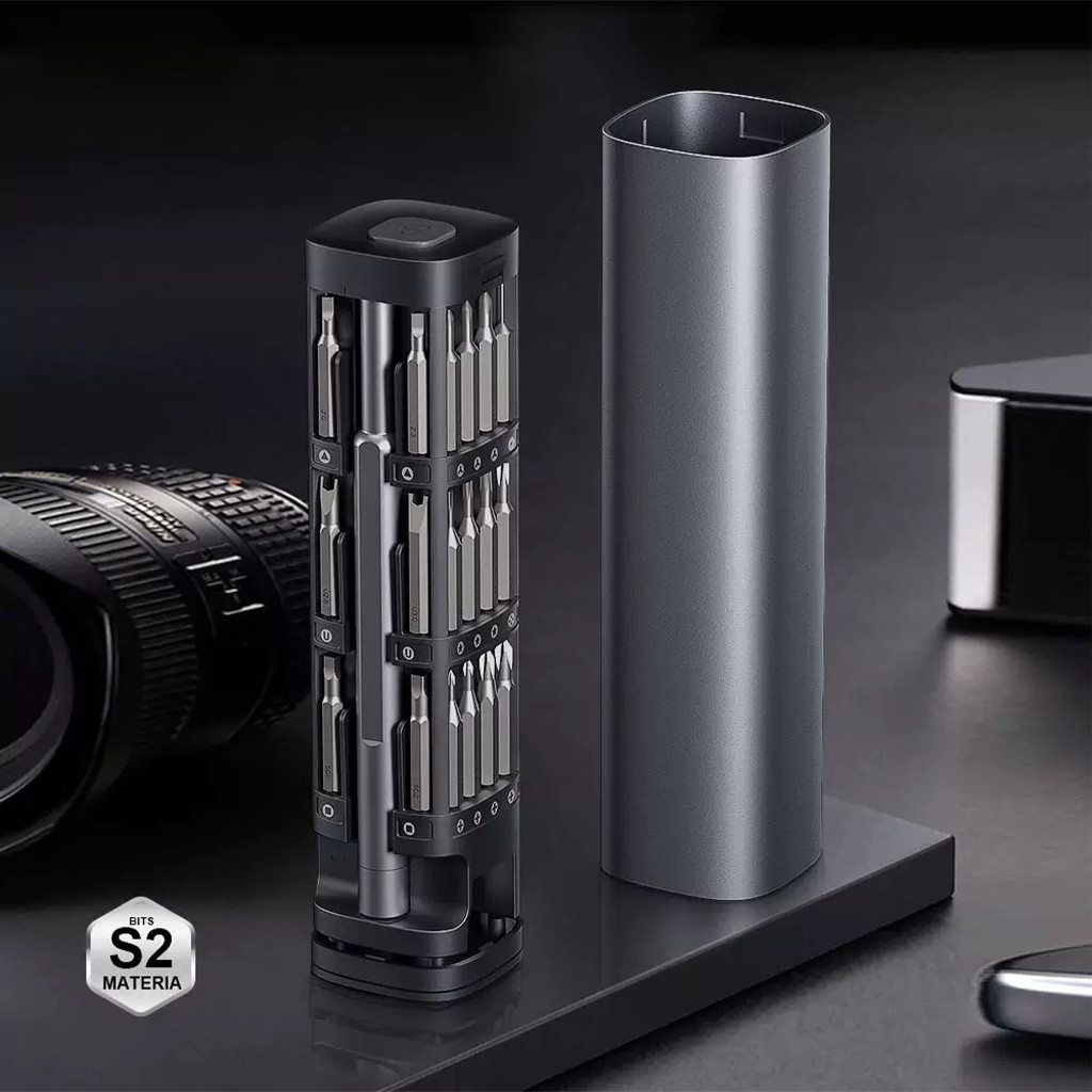 Kit Chave de Fenda Precision 46 em 1 com Bits S2 Magnéticos - Reparo para iPhone, Celular, Notebook e Eletrônicos