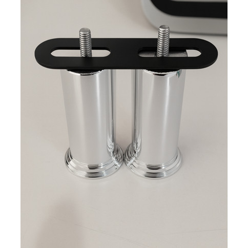 Kit Para Cama Box Baú Com 4 Puxador Preto e 4 Junções que Une os Box acompanha parafuso 3,5x25mm