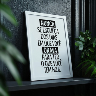 Quadro Decorativo Frase Nunca Se Esqueça Dias De Oração Fé Gratidão Motivacional Cristão …