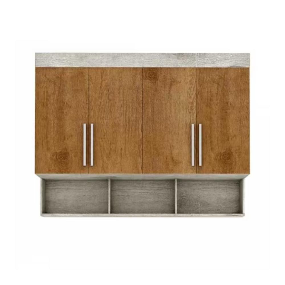 Modulo Ja Georgia Armário Aereo 1,60m Avelã / Jequitibá em Oferta na Shopee