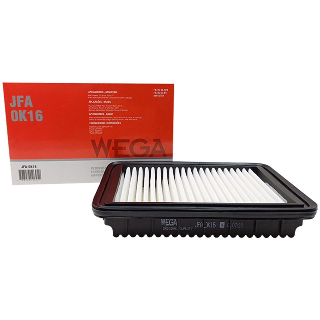 Filtro De Ar Hb20 2012 A 2024 / Hb20 S 2013 A 2024 / Picanto 2011 A 2017 - Wega Jfa0K16