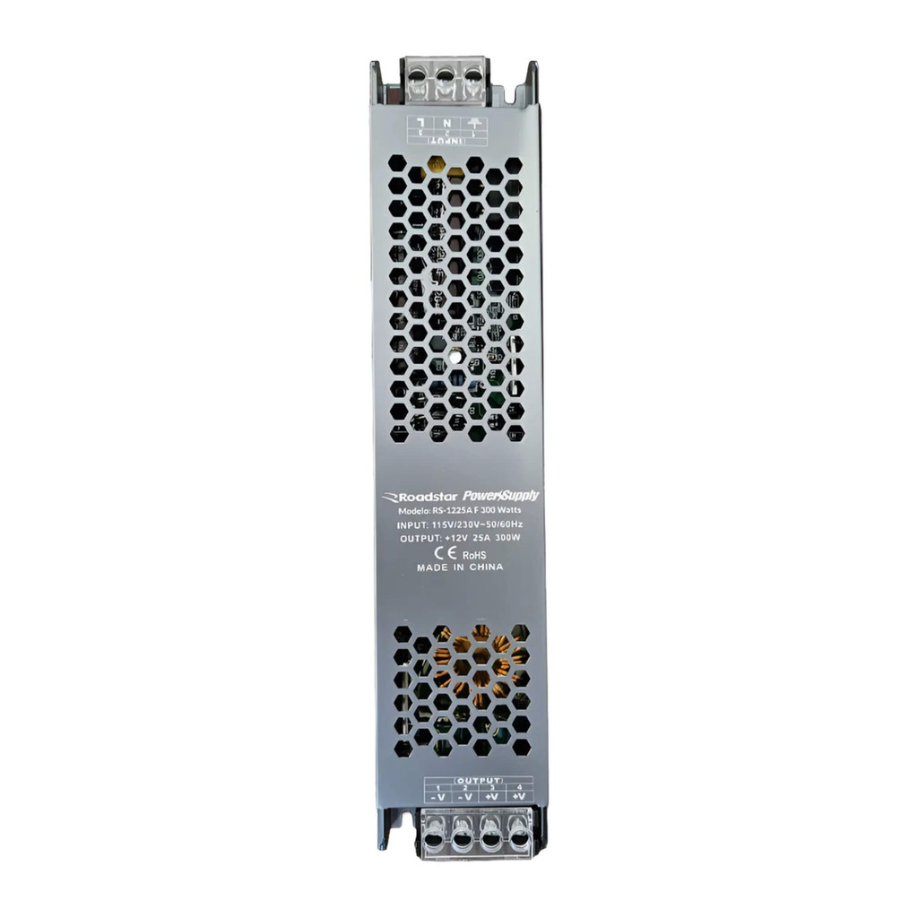 Fonte Chaveada Slim Automática 12V 25A 300W Roadstar - RS1225A F 300 W MI