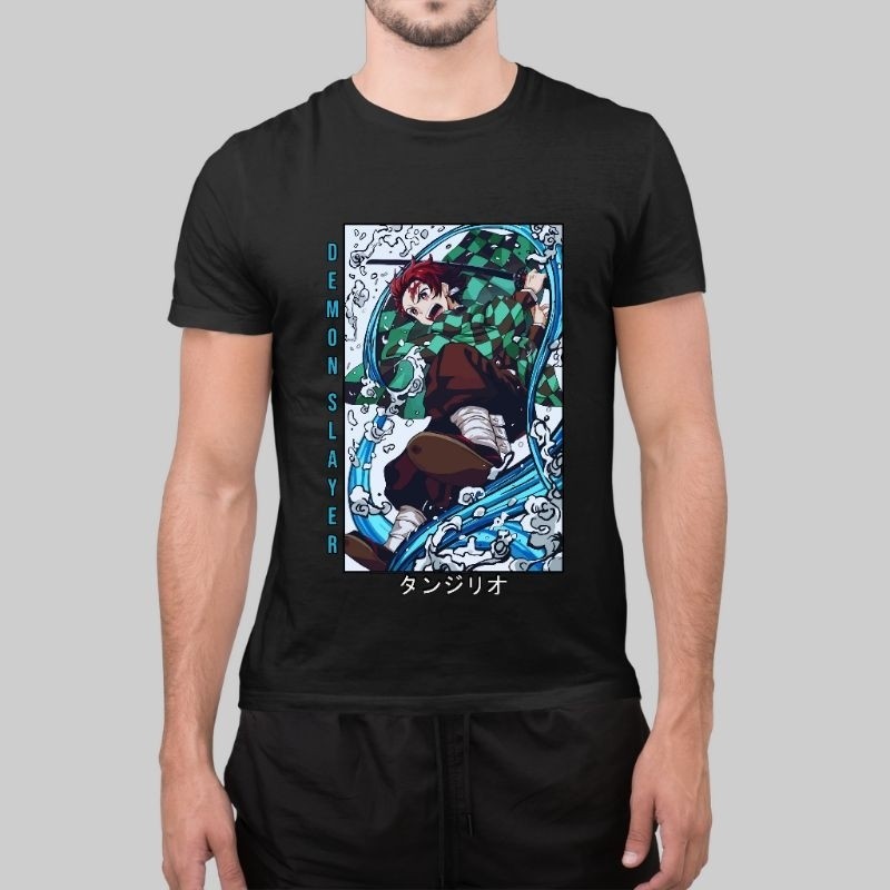 Camiseta Anime Manga Caçadores de Oni Demonio Protagonista Epico
