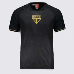 Camisa São Paulo Frequência Infantil Preta