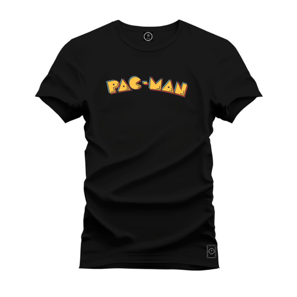 Camisetas T-Shirt Premium 100% Algodão Fio 30.1 Pac-Man – O Conforto e Estilo Que Você Merece CMS IMEDIATO