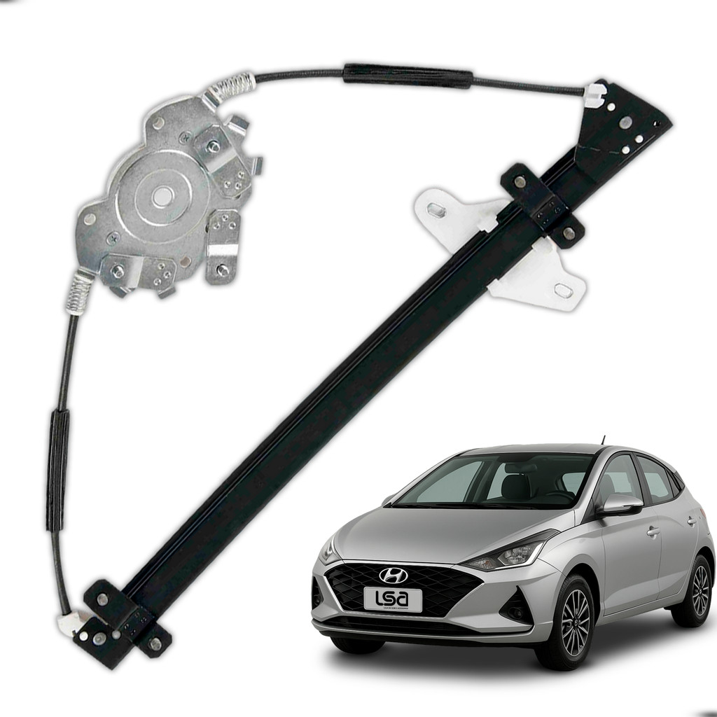 Kit Máquina Vidro Elétrico HB20 2012-2024 Lados Dianteiro Direito e Esquerdo Encaixe Perfeito Estrutura Reforçada em Oferta na Shopee