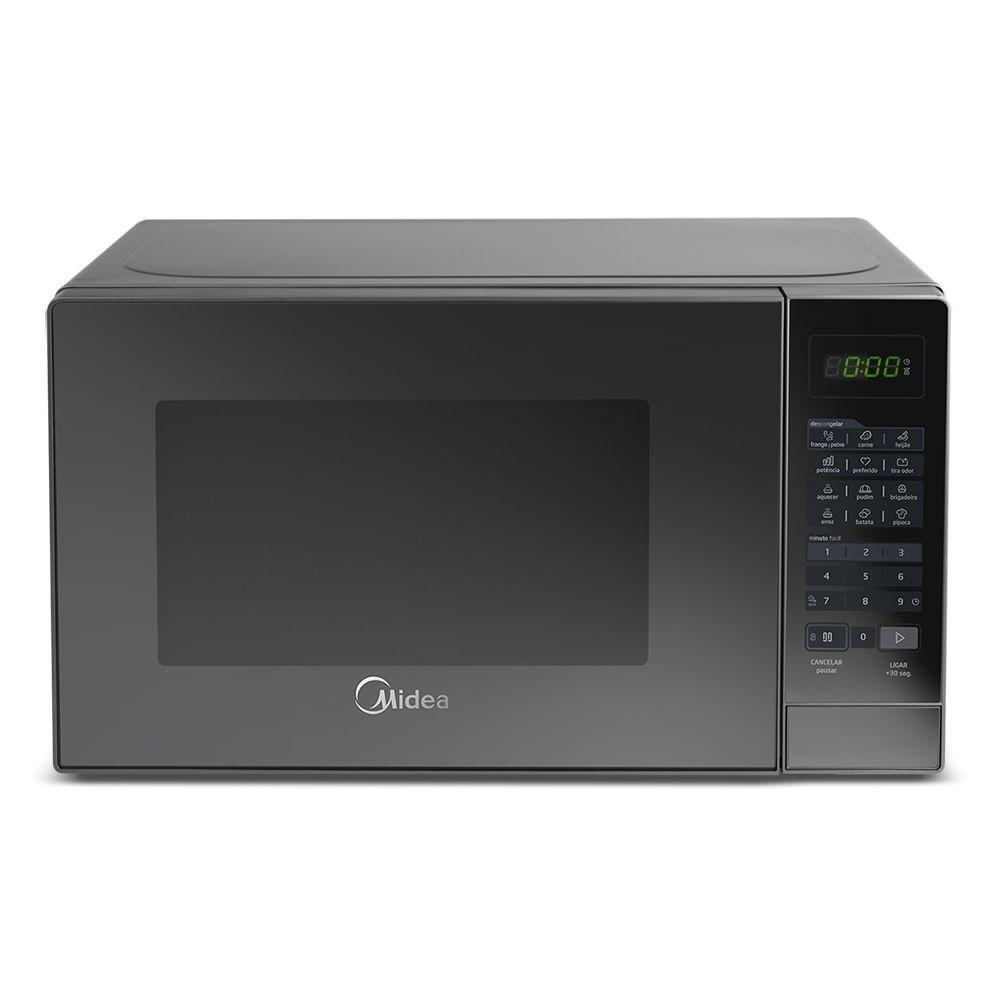 Micro-ondas Midea 20L Porta Espelhada Minuto Fácil Prata MRAE22 220V em Oferta na Shopee